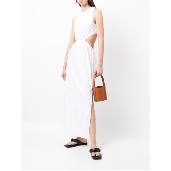 NEW SIR. Anja Cut Out Midi Dress in Chalk White Size 2 Medium Cut Out Maxi Dress - Picture 6 of 12
